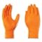 Gloveworks By Ammex Disposable Gloves, 8 mil Palm, Nitrile, Powder-Free, 2XL, 1000 PK, Orange GWON49100 - alternate 2